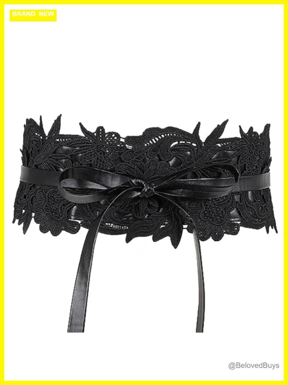Women's Faux Leather Obi Belt Wide Wrap Waist Band Vintage